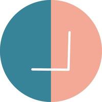 Chevron Glyph Two Color Icon vector