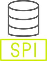 Sql Databases Line Two Color Icon vector