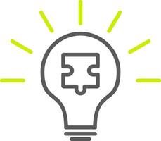 Solution Line Two Color Icon vector