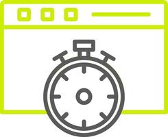 Fast Access Line Two Color Icon vector