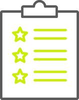 Feedback Form Line Two Color Icon vector