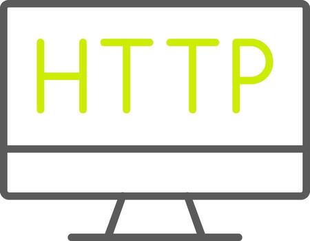 Http Cookie Line Two Color Icon vector