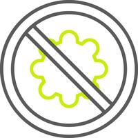 Safety Line Two Color Icon vector