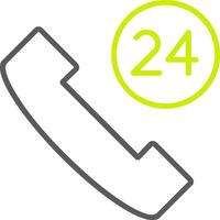 Help Line Two Color Line Two Color Icon vector