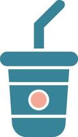 Soft Drink Glyph Two Color Icon vector