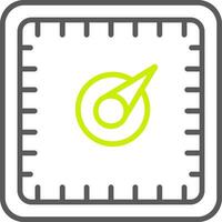 Gauge Line Two Color Icon vector