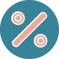 Divide Glyph Two Color Icon vector