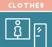 Fashion store Glyph Two Color Icon vector