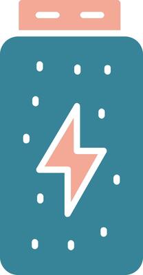 Battery Status Glyph Two Color Icon