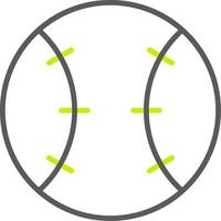 Baseball Line Two Color Icon vector