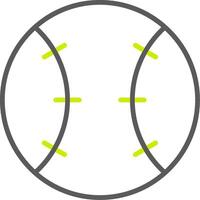 Baseball Line Two Color Icon vector