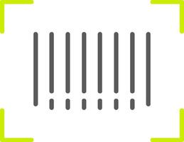 Bar Code Line Two Color Icon vector