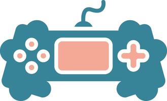 Game Glyph Two Color Icon vector