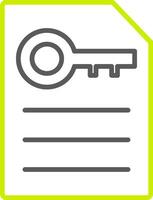 Keyword Generator Line Two Color Icon vector