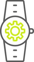 Settings Line Two Color Icon vector