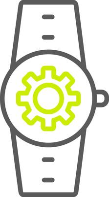 Settings Line Two Color Icon