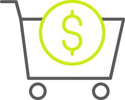 E-Commerce Line Two Color Icon vector