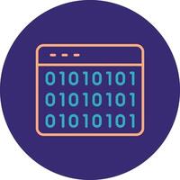 Website Codes Line Two Color Circle Icon vector