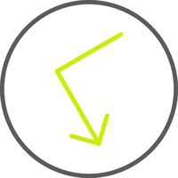Bounce Line Two Color Icon vector
