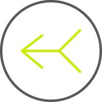 Merge Line Two Color Icon vector
