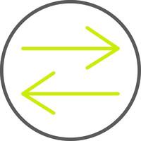 Swap Line Two Color Icon vector