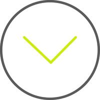 Chevron Line Two Color Icon vector