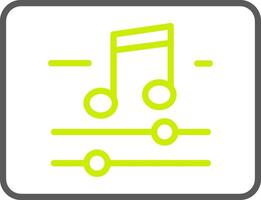 Music And Multimeda Line Two Color Icon vector