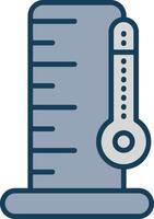Flask Line Filled Grey Icon vector