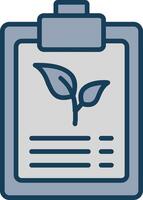 Environmental Program Line Filled Grey Icon vector