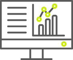 Dashboard Line Two Color Icon vector