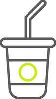 Soft Drink Line Two Color Icon vector