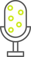 Microphone Line Two Color Icon vector