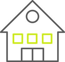 House Line Two Color Icon vector