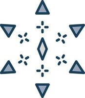 Firework Line Filled Grey Icon vector