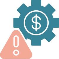 Factory Glyph Two Color Icon vector