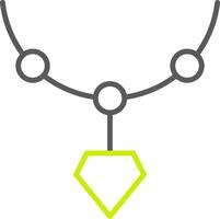 Locket Line Two Color Icon vector