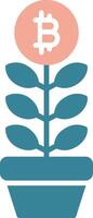 Investment Investment Glyph Two Color Icon vector