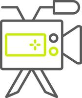 Camera Line Two Color Icon vector