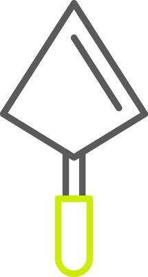 Trowel Line Two Color Icon