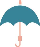 Umbrella Glyph Two Color Icon vector