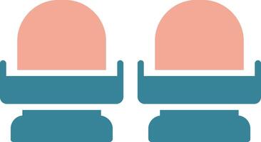 Seats Glyph Two Color Icon vector