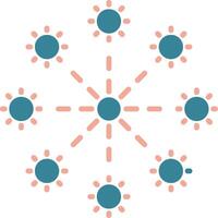 Firework Glyph Two Color Icon vector