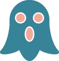 Ghost Glyph Two Color Icon vector