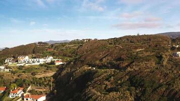 Aerial panoramic view of downtown of Lisbon Portugal video