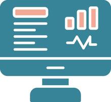 Dashboard Glyph Two Color Icon vector