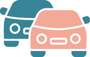 Cars Glyph Two Color Icon vector