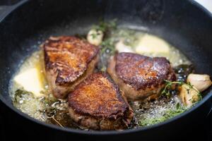 beef Steak fillet with herbs and spices photo