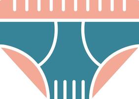 Underwear Glyph Two Color Icon vector