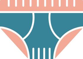 Underwear Glyph Two Color Icon vector