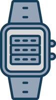 Server Line Filled Grey Icon vector